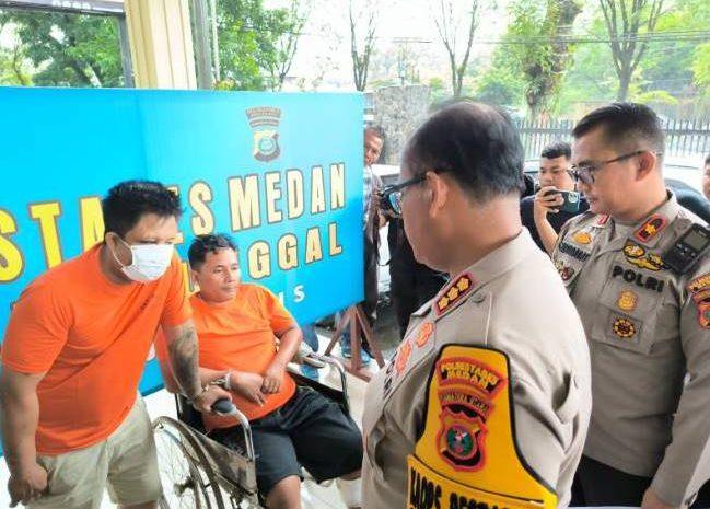 Polsek Sunggal Tembak Residivis Beraksi di 12 Lokasi